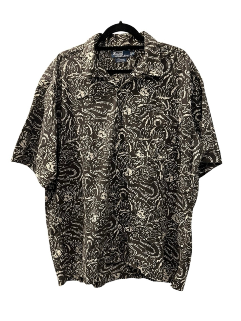 Polo By Ralph Lauren VTG 90's Clayton Size XL Dragon Graphic Short Sleeve Shirt